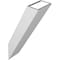 Ekena Millwork 5 1/2-in. W x 10-in. D x 22-in. H Traditional Architectural Grade PVC Knee Brace BRCP055X10X22TRA - alternate 3